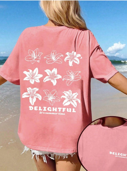 Summer pink shirt, perfect for 2025 summer for beach and sunny day's.